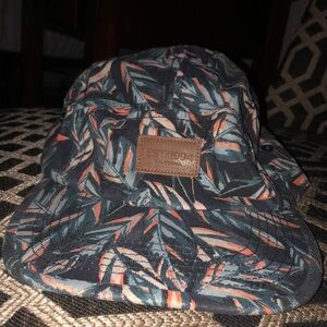 Men's Patterned Cap - Blue and Orange